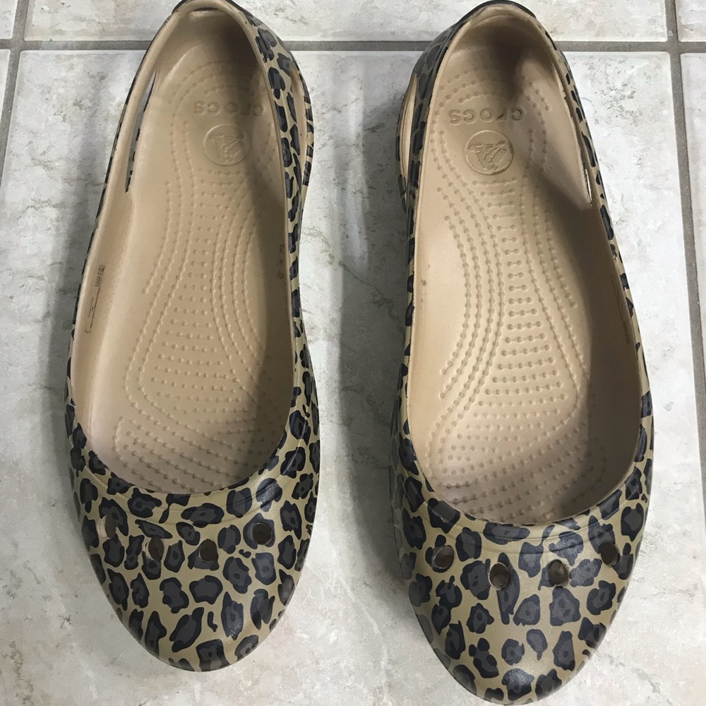 Leopard Print Crocs
